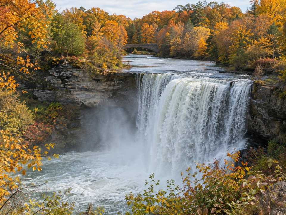 Webster's Falls in autumn colour, Flamborough